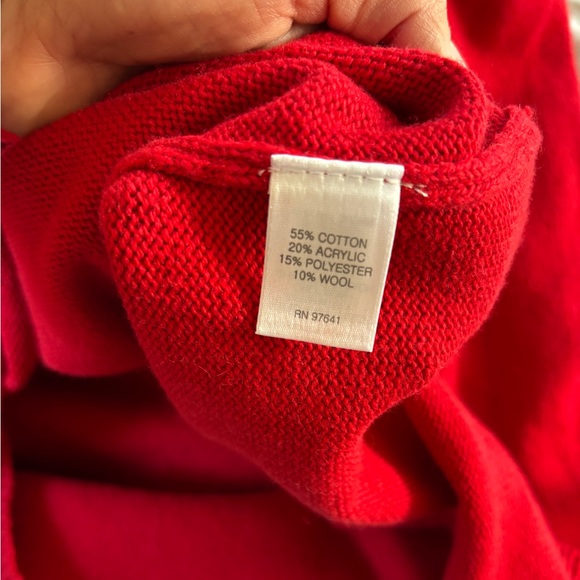 J. Jill women’s red turtleneck sweater round hem, size L, brand new. - Picture 5 of 7